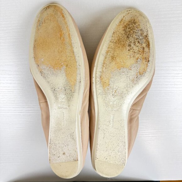 EUC Mercedes Castillo Carola Ballet Flats in Beige Leather - Picture 6 of 8
